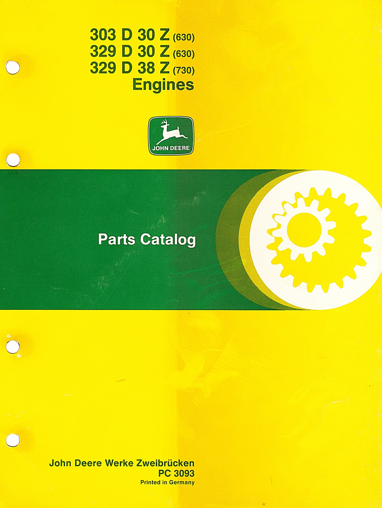 Ersatzteilkatalog John Deere Motoren 630 und 730