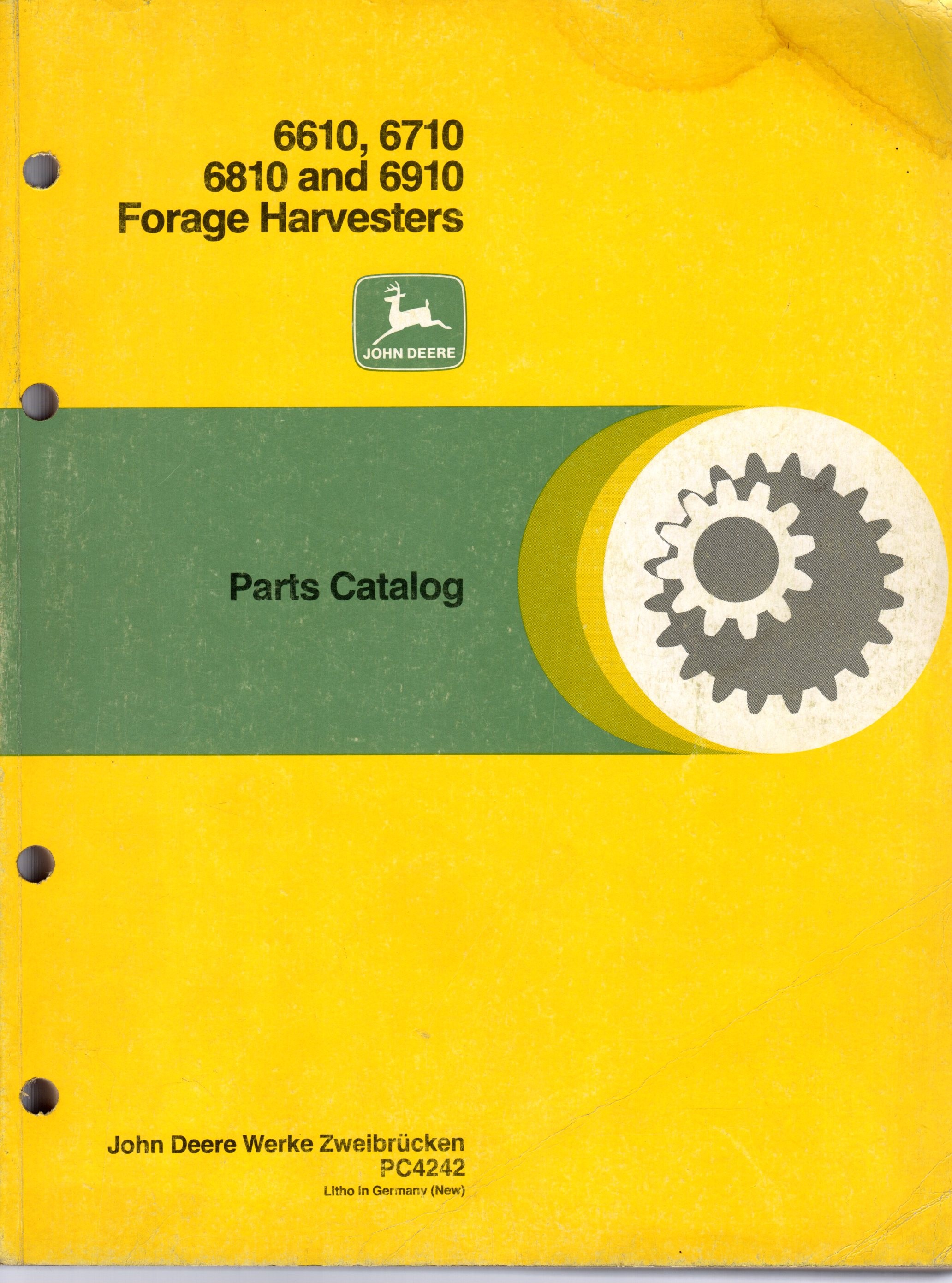 Ersatzteilkatalog Maishäcksler John Deere 6610