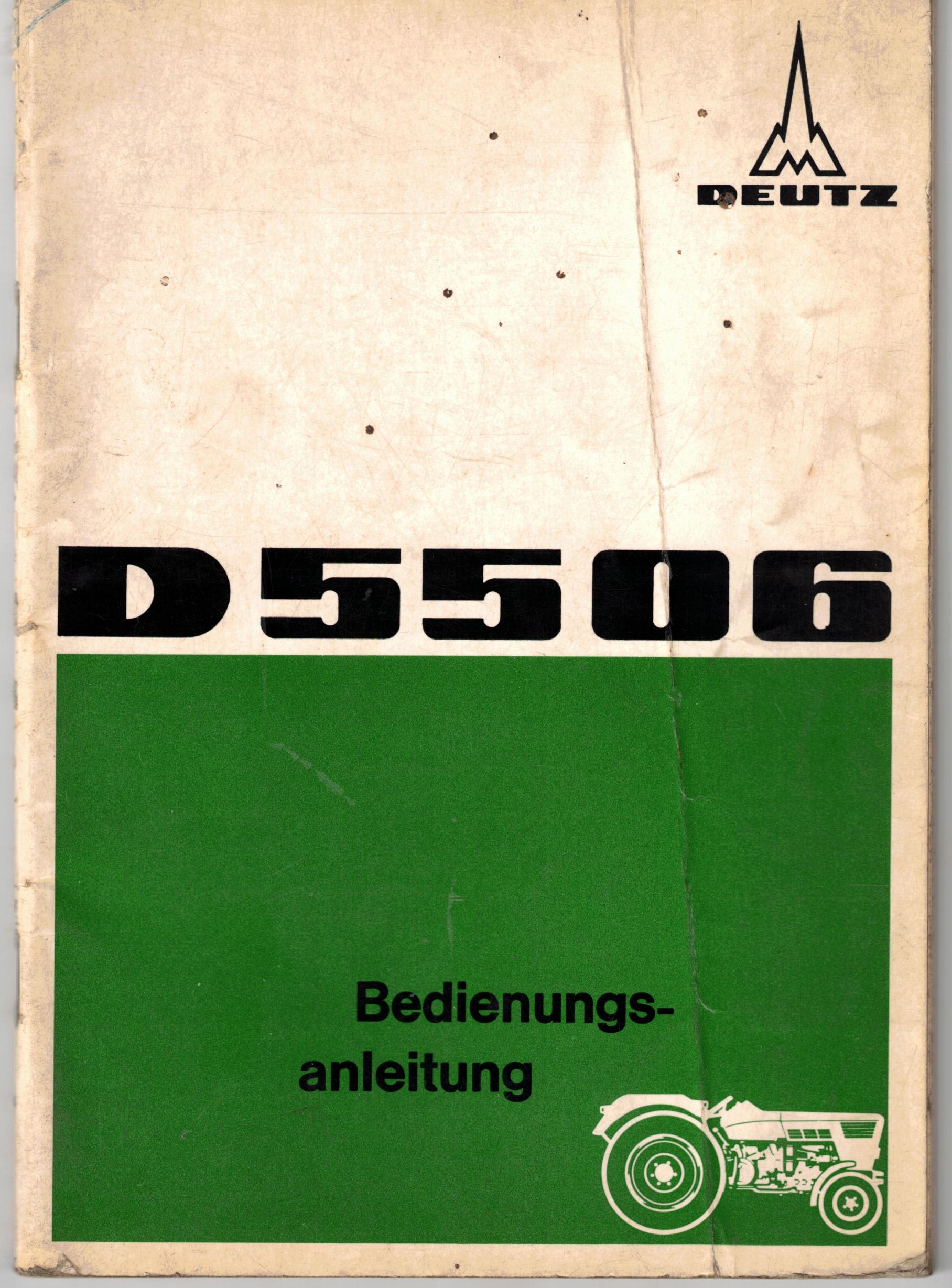 Bedienungsanleitung Deutz D 55 06